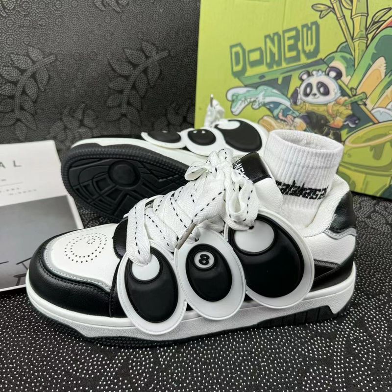 Férfi cipők panda niche design kenyércipő pár diák sokoldalú lélegző sport alkalmi cipő nőknek_voghion.com