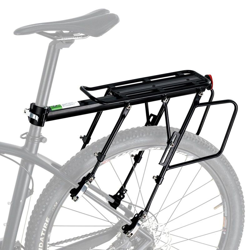 ROCKBROS - W pełni funkcjonalny, szybkozłączny aluminiowy bagażnik rowerowy na rowery górskie MTB 26" - 29"_voghion.com