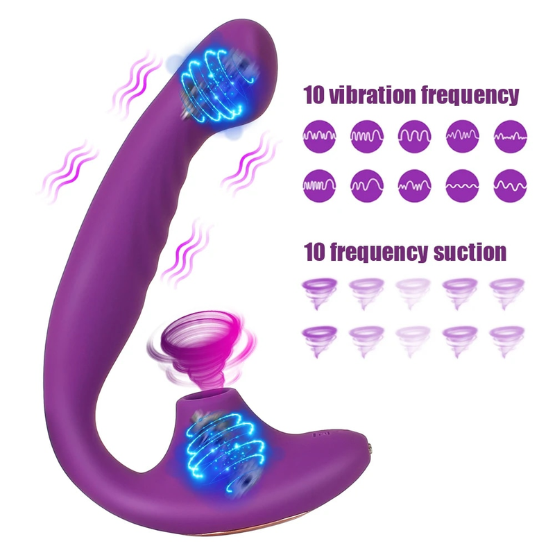 Dildo Vibrators Wearable Sex Toys For Woman Sucking Oral Sex Female Masturbation Clitoris Stimulati_voghion.com