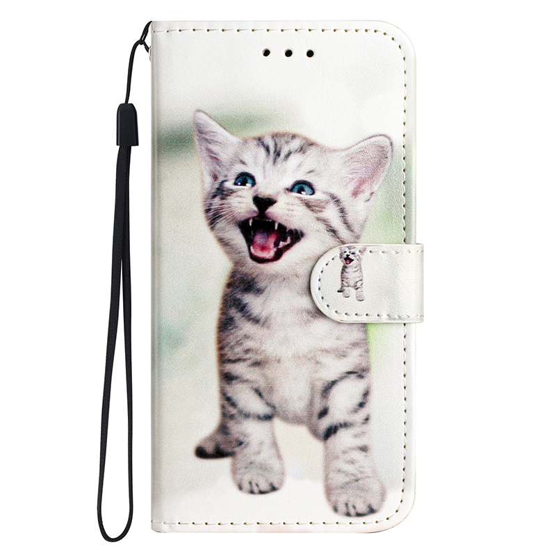 Capa tipo carteira com estampa de borboleta para Samsung Galaxy A05 A05S A15 A25 A35 A55 5G, capa traseira magnética de couro_voghion.com