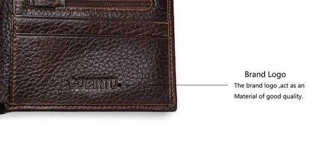 Men's Leather Wallets Coin Pocket Zipper Real Men's Leather Wallet with Coin High Quality Male Purse Eagle cartera_voghion.com