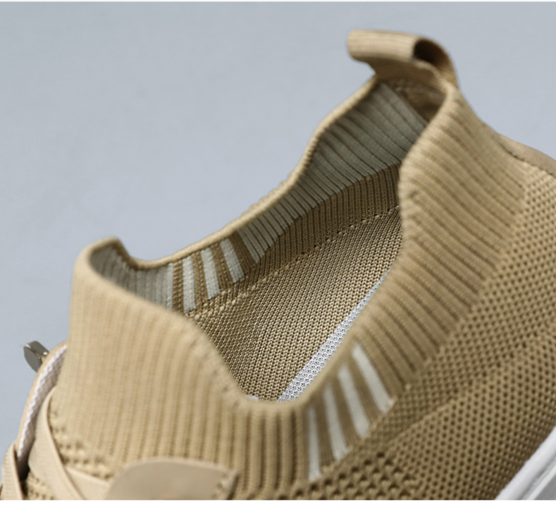 New product, every step of the shoe industry, flying woven men's mesh breathable casual sports socks shoes, P25_voghion.com