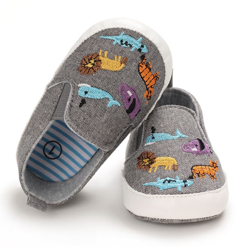 Mother & Kids Spring and autumn 0-1 year old baby cartoon canvas shoes_voghion.com