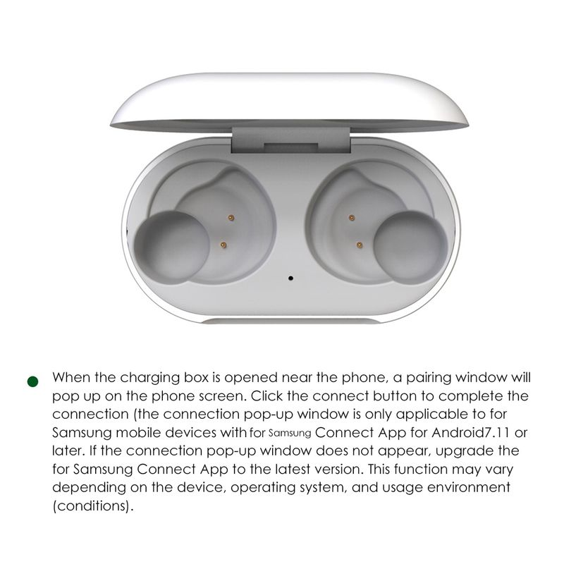 Wireless Bluetooth-compatible Earphone Charging Cradle Charger Box for Samsung Galaxy Buds_voghion.com
