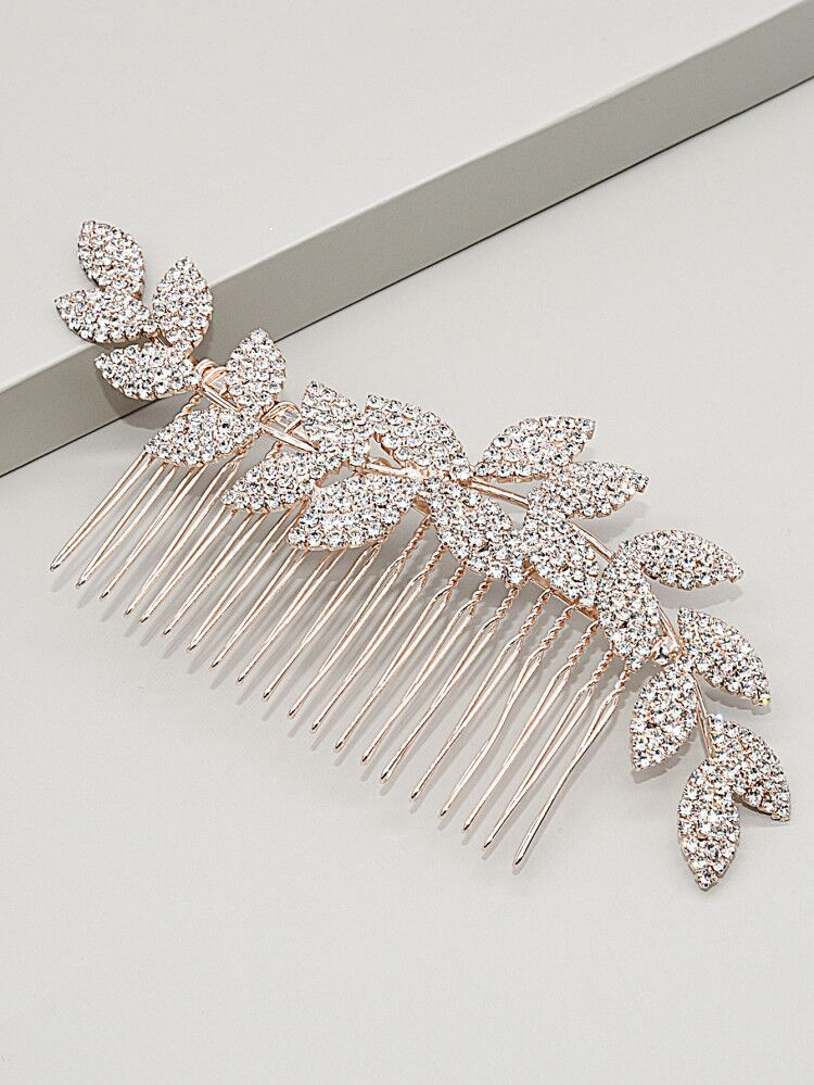 Gioielli da donna pettine per capelli da sposa semplice pettine multi-dente in lega di strass ondulati accessori per banchetti_voghion.com
