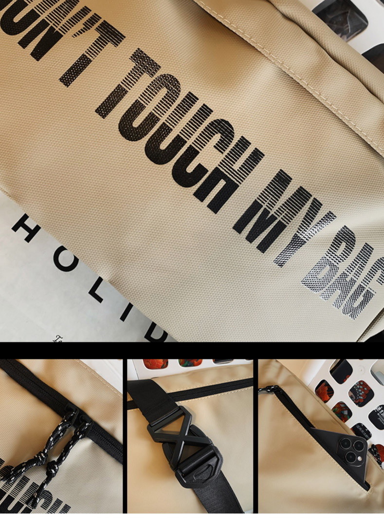 Herren Umhängetasche mit einer Schulter, Lucky Street Trend, Outdoor-Brusttasche, Sportfunktion, Wind, Advanced Sense, große Kapazität_voghion.com