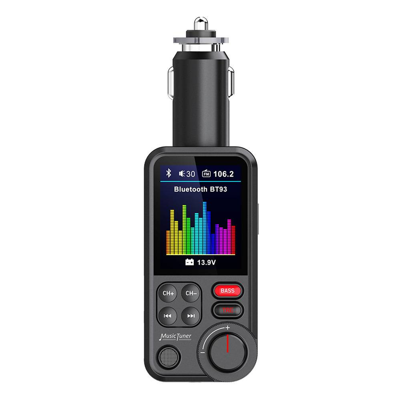 BT93 Auto MP3-speler USB-stick Lossless HIFI Hoge en lage frequentie-equalizer Muziek Auto Bluetooth FM-zender_voghion.com