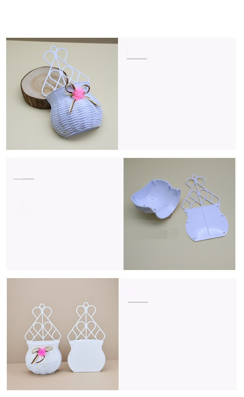 Home Furniture container flower arrangement flower pot hanging basket can be hung or placed fashionable and simple atmospheric flower basket_voghion.com