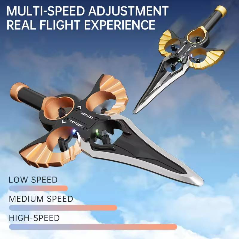 Sword - Flight Somatosensory - Controlled Flying Sword UAV Model Toy, Gift - Worthy Airplane Model_voghion.com