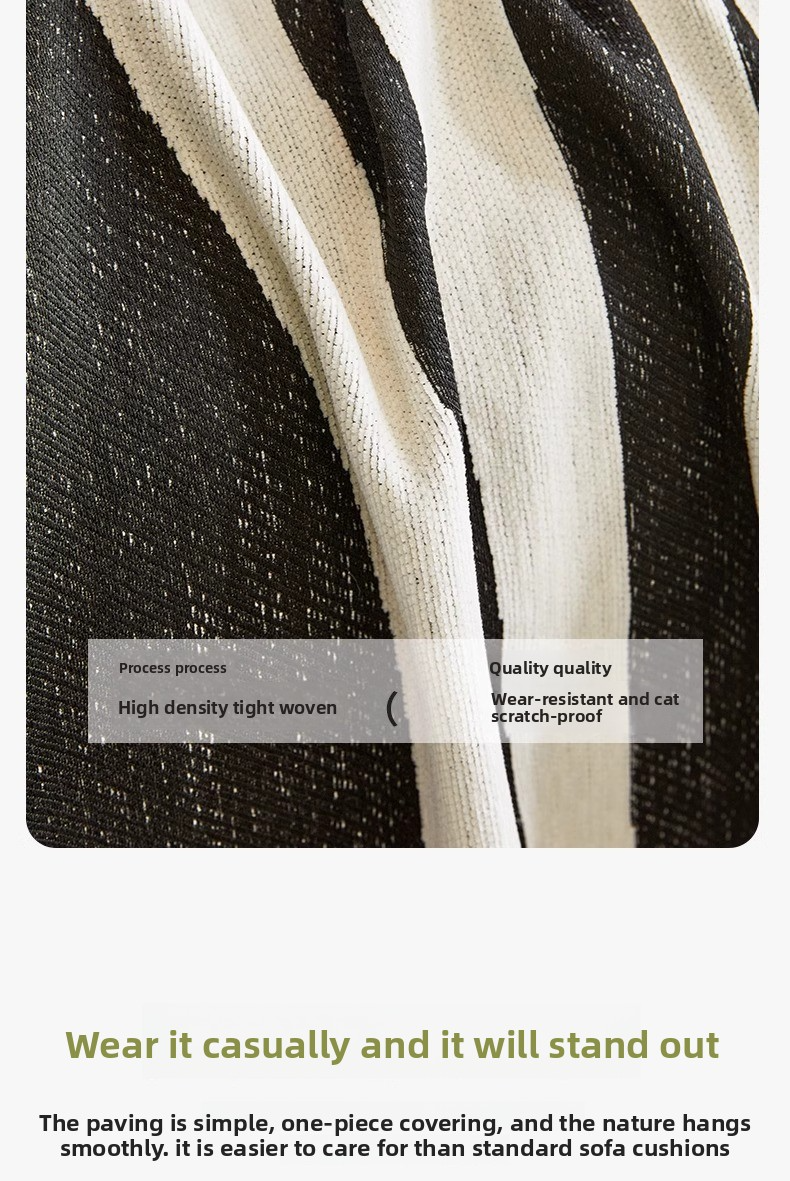 Abstract Geometric Chenille Sofa Cover - Modern Thickened Slipcover (Non-Slip Full Coverage Premium Textured Fabric)_voghion.com