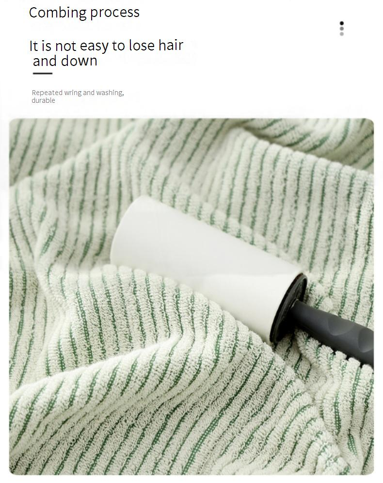 Yarn Dyed Pure Cotton Towel 100g Household Men's Face Wash Absorbent Non Hair Shedding Face Towel Bath Women's Cotton Hair Wipe_voghion.com