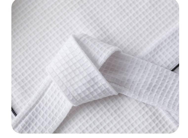 Unisex Japanese Kimono Robe - Long Sleeve Waffle Weave Bathrobe For Women & Men, Lightweight & Absorbent, Perfect For Spa, Lounge & Sleep_voghion.com