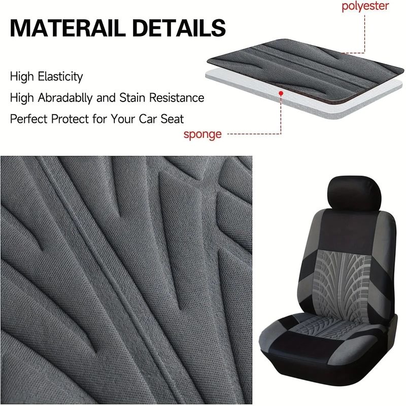 Sitz Komplettset Vorne Geteilte Rückbank Für Auto Universal Stoff SUV Limousine Van Automotive Innenbezüge_voghion.com