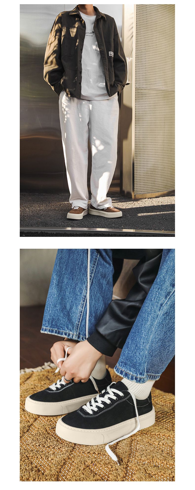 Gu Que Couple's Unique Design Men's Wang Yibo Same Style Street Dance Skateboarding Korean Versatile German Training -_voghion.com