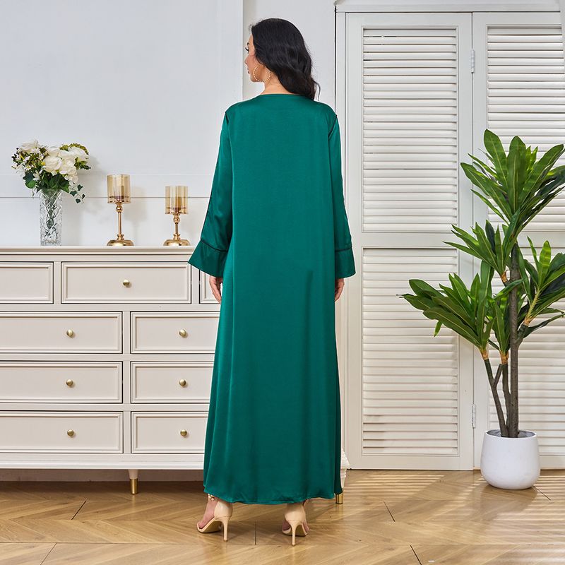 Abito da festa musulmano in stile etnico, estivo, con perline e perline, Dubai_voghion.com