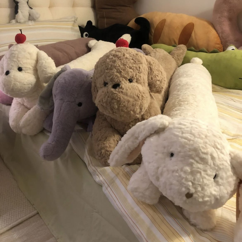 Niedlichen Cartoon-Tier Für Mädchen Schlafen Bein Umarmt Lange Bett Kissen Sofa Kissen Puppe Geschenk_voghion.com