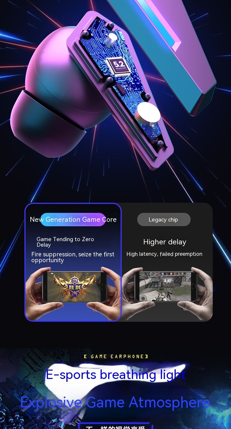Novo modelo privado M10TWS Mini fones de ouvido sem fio Bluetooth com redução de ruído para jogos de eSports_voghion.com