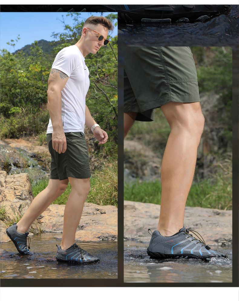 Zapatos de agua para hombre y mujer, antideslizantes, de suela suave, de secado rápido, para rafting, natación y vadeo al aire libre._voghion.com