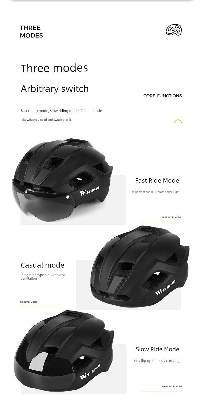 West Rider Mountain Goggles Detachable Road Bike_voghion.com