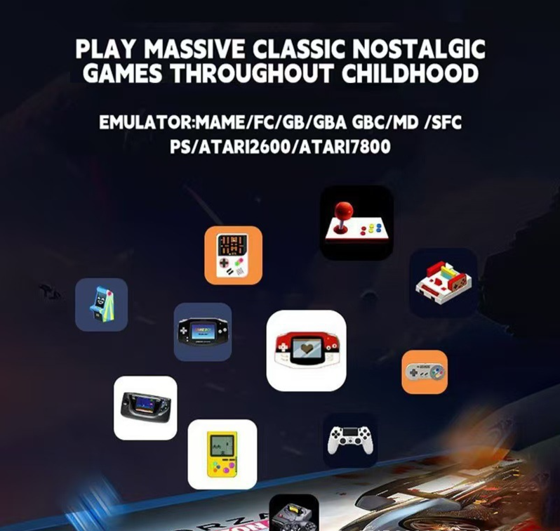 Console di gioco per PSP X2Pro TV 2.4G Wireless HDMI HD 3D per famiglie_voghion.com