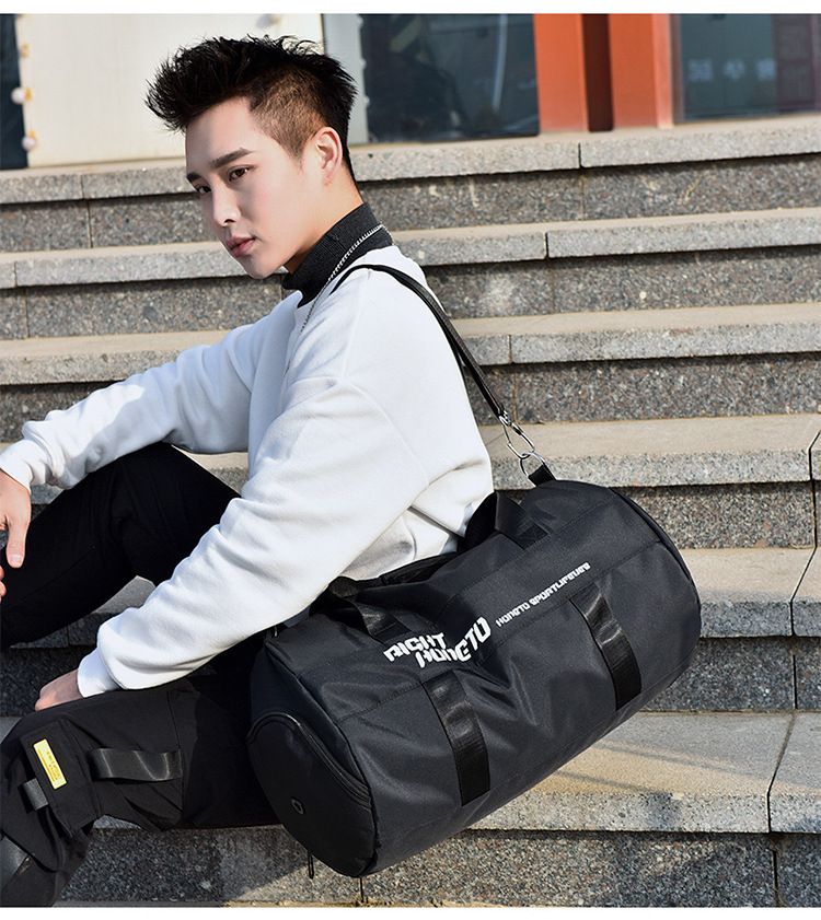 Fitness bag for men, dry and wet separation training, sports backpack, carry on luggage, travel bag for women, large capacity swimming bag_voghion.com