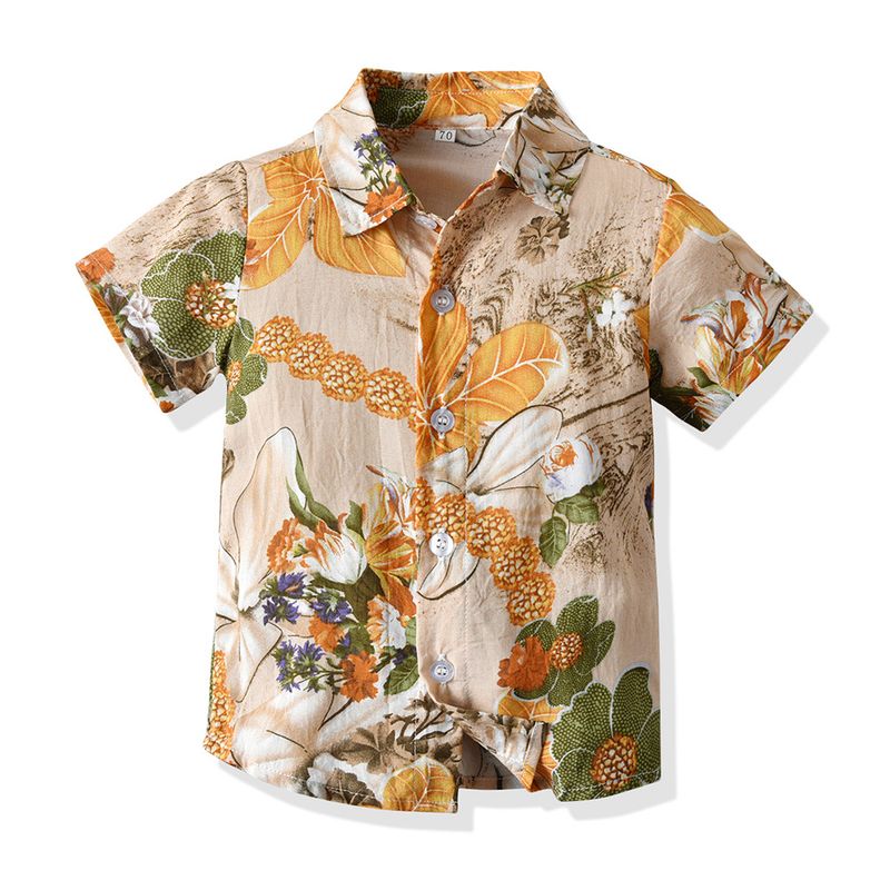 Vêtements pour enfants, vêtements pour enfants, garçons, shorts à manches courtes imprimés, vêtements pour enfants en deux pièces, ensemble pour bébé_voghion.com