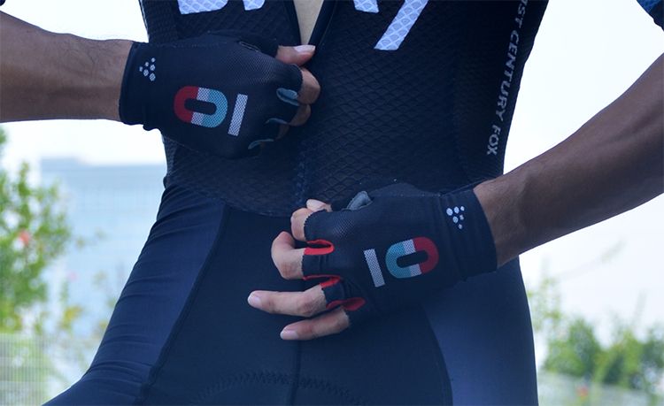 Gants de cyclisme respirants pour hommes et femmes, édition spéciale, pour le contre-la-montre, le cyclisme, le cyclisme d'équipe, les demi-doigts_voghion.com
