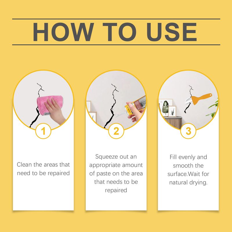 Επικόλληση για ρωγμές τοίχου, Ζημιές τοίχου, Γρατζουνιές, Βουτηγματα, Ρωγμές, Τρύπες από καρφιά, Επισκευή κόλλας τοίχου_voghion.com