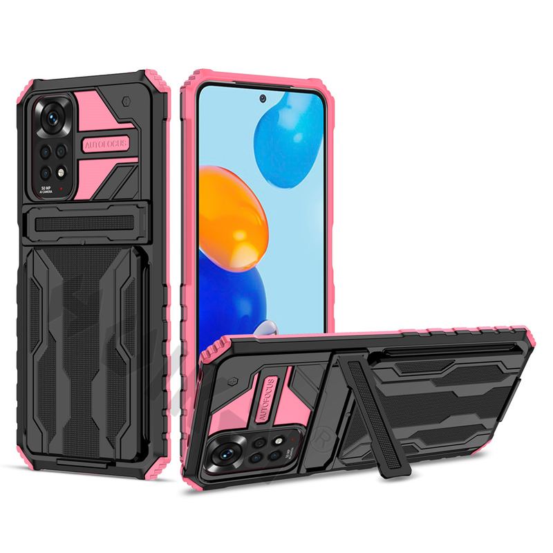 Shockproof Armor Case Fir Xiaomi Redmi Note 11S 11 10 10S 9 Pro Max 11T Poco M4 M3 X3 Pro Anti Shock KickStand Card Slot_voghion.com
