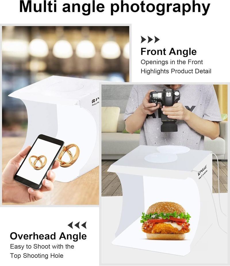 Fotostudio Beleuchtung Box Green Screen Fotografie Hintergrund LED Licht Zimmer Zelt_voghion.com