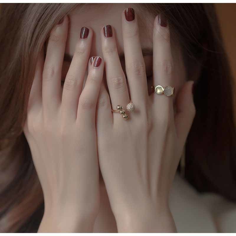 Open Ring Slightly Set Temperament Women's Fashion Personality Exquisite High-end Index Finger Ring_voghion.com
