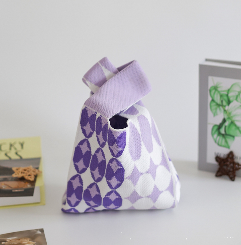 ins Panda Borsa a mano Borsa da donna Borsa in maglia Borsa a secchiello in lana con regalo a mano Borsa tote Borsa per il pranzo in scatola_voghion.com