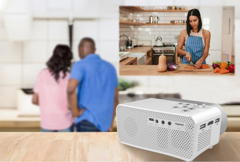 1pc High-definition Mini Lightweight Home Projector, Experience An Unprecedented Home Theater Experience_voghion.com