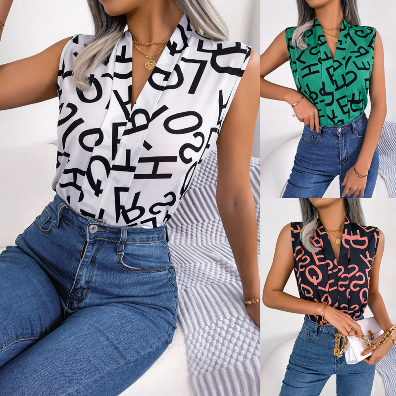 Tops voor dames Trendy grafische workout-tops Oversized Y2K-tops met korte mouwen Chiffon zomerblouses Boho-shirts Formele tuniek_voghion.com