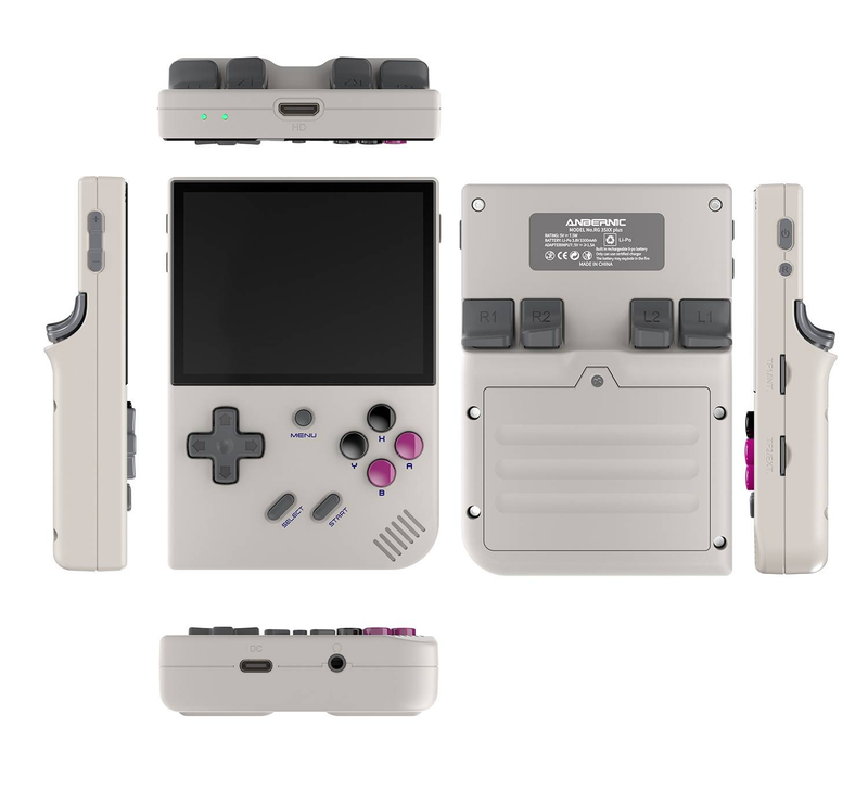 ANBERNIC RG35XX Plus Portable Video Game Console 3.5inch IPS Screen Classic Handheld Game Playe Gifts_voghion.com