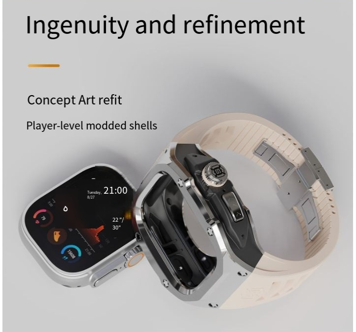for Aple iWatch Ultra universal 49MM metall fallsikker klokkebeskyttelse_voghion.com