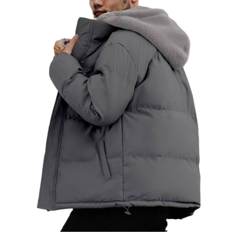 Herenkleding Winterjas Zware Gewatteerde Jas Heren Ski Verdikte Winddichte Zijde Katoenen Jas Heren 2-delige Katoenen Jas_voghion.com