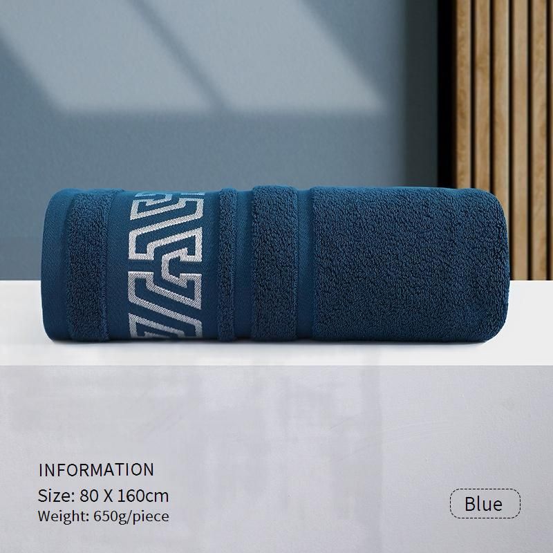 Ekstra stort badehåndkle i 100 % bomull - 80x160 cm Superabsorberende og hurtigtørkende for voksne_voghion.com