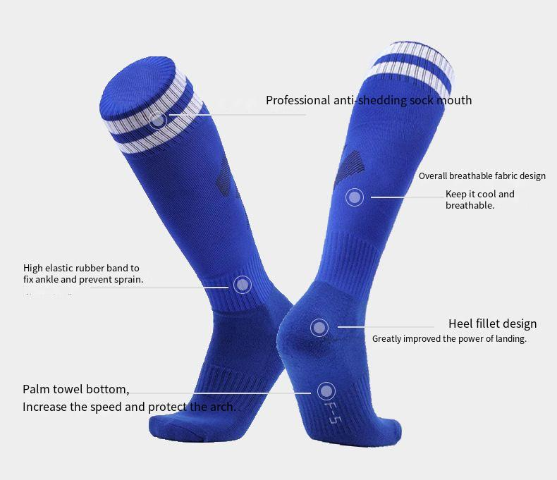 Scheenbeschermers voor voetbal, scheenbeschermers voor voetbal, grensoverschrijdende buitenlandse handel, overknee, lange voetbalsokken_voghion.com