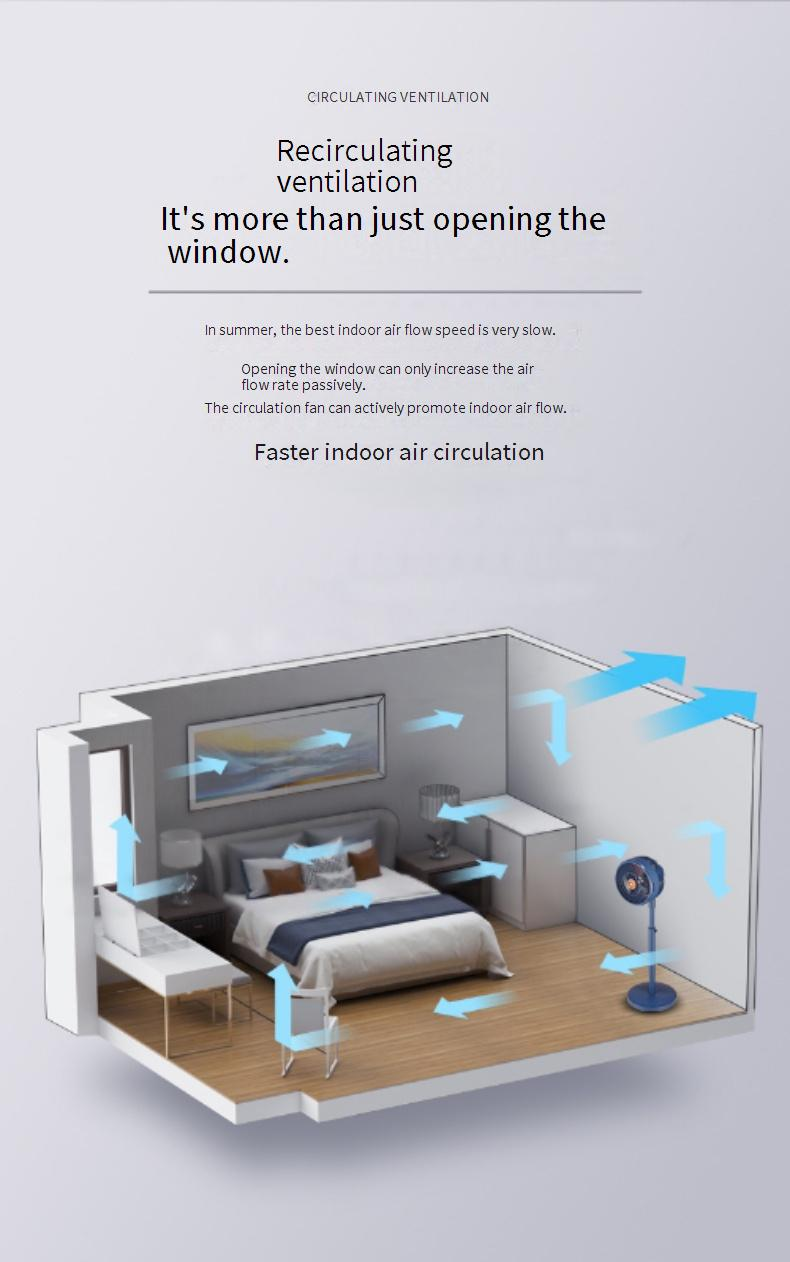 Ventilatore a torre oscillante Changhong - Circolatore d'aria ultra silenzioso e a risparmio energetico_voghion.com