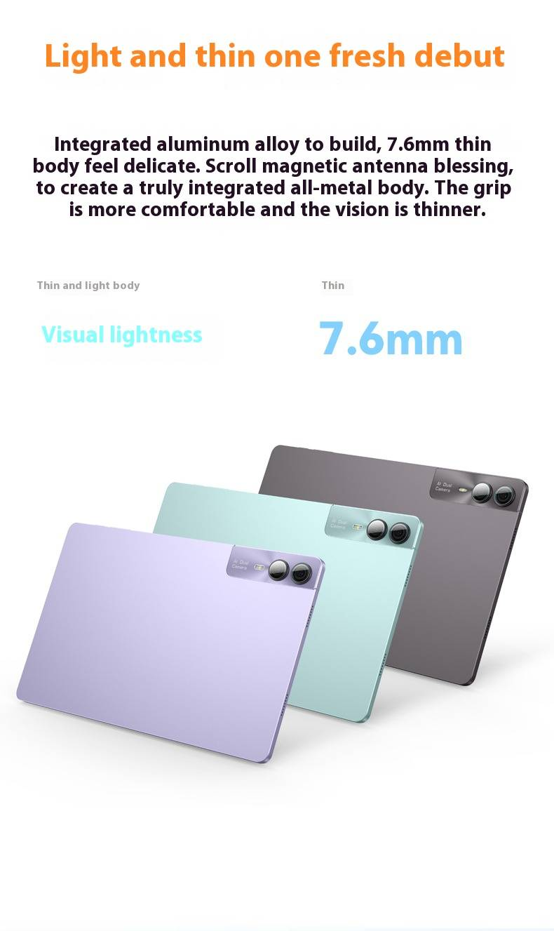10.95" Eye Protection Tablet - Android 12, 4G LTE, HD Display, Large Screen For Work & Study - Blue Light Reduction, Long Battery Life_voghion.com