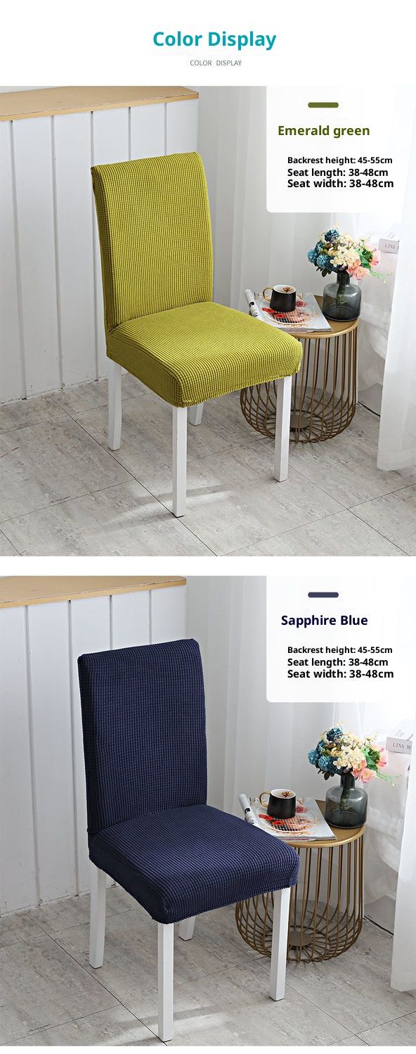 Coprisedie universali impermeabili in poliestere – Coprisedie elasticizzati per sedie da pranzo e da ufficio (anti-goccia, antiscivolo, antipolvere)_voghion.com