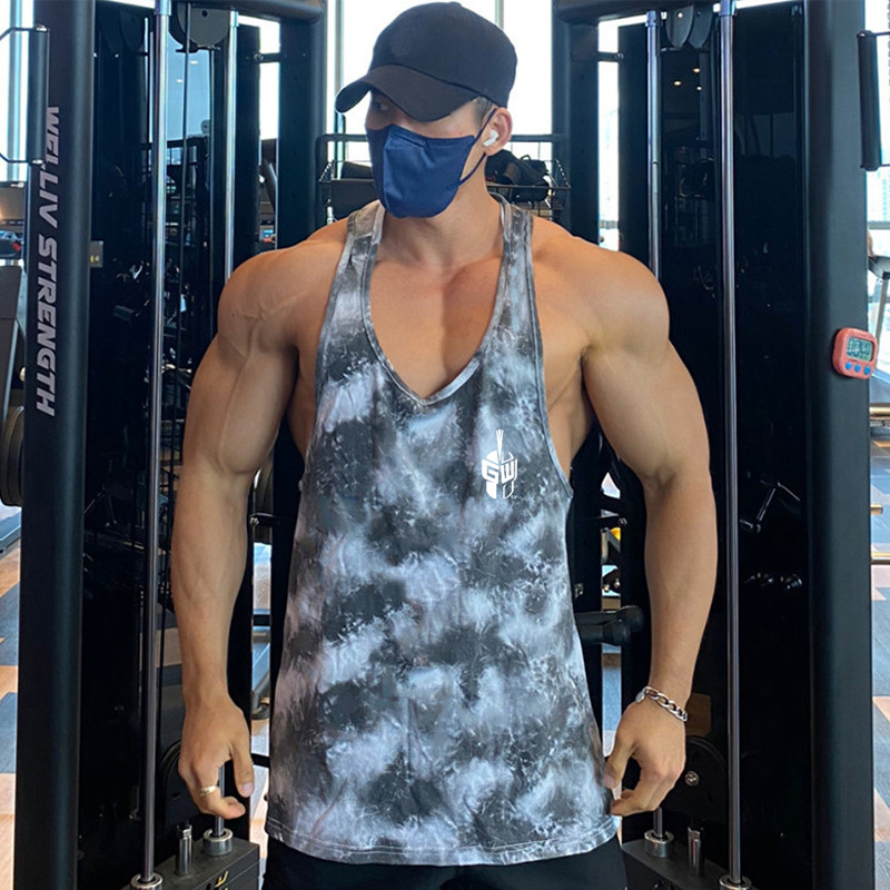 Heren Muscle Fitness Vest, Snel drogende marathonsporten, Racetraining, Mouwloze uitrusting, Sportkleding_voghion.com