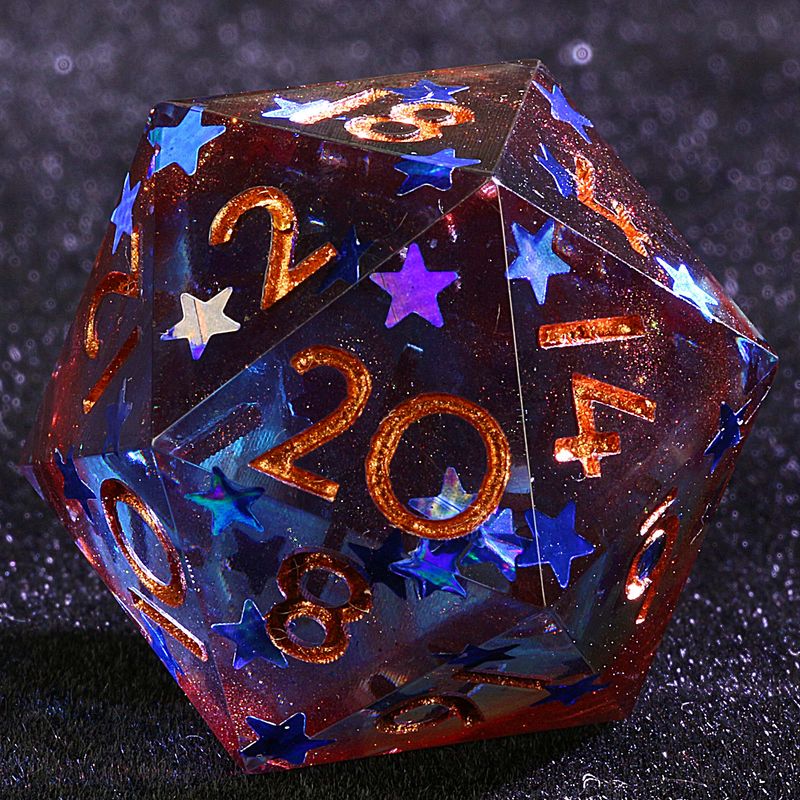 9 Polyhedral Set Of D And D Dice Bipolar Nebula For Dungeons Dragons RPG_voghion.com