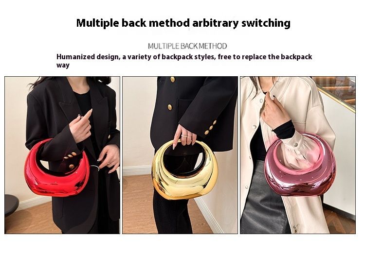 This Year's Popular Bags For Women Are New European And American Fashion Candy Colored And Stylish Wrist Shiny Acrylic Dumpling Bags_voghion.com