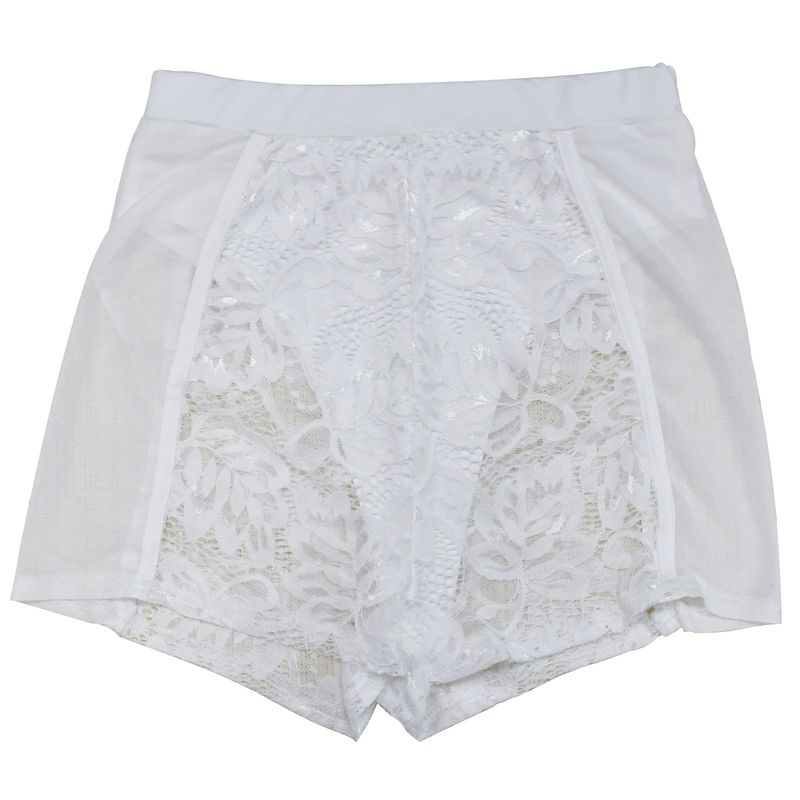 Damenbekleidung, modisches zweiteiliges Set für Damen, einfarbig, sexy Spitze, ärmellose Shorts_voghion.com