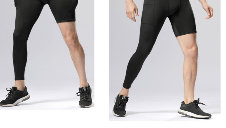 Herrenbekleidung, Fitness-Hosen mit Taschen, kurze Hosen und kurze Beinhosen, Trainingskompression, hohe Dehnbarkeit, schnell trocknende Unterteile für Männer_voghion.com
