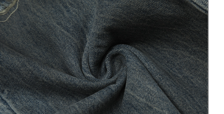 Männerkleeder Distressed Design High-End Männer Zweideeleg Jeans_voghion.com