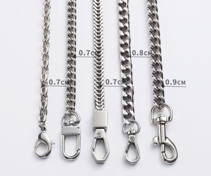Çanta Askıları Gümüş Zincir Çanta Askısı Aksesuarı, Çapraz Askılı Koltuk Altı Yedek, Tek Omuz Üst Sınıf Çanta Omuz Askısı, Metal Zincir İnce_voghion.com