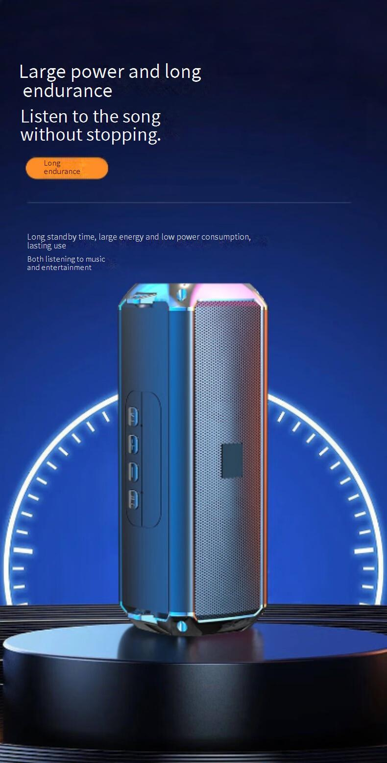 Portable Speakers New Wireless Bluetooth Speaker Strap Type Double Speaker Subwoofer Outdoor Multi Function Audio_voghion.com